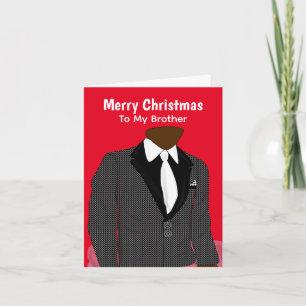 Cartão Natal Africano Americano Personalizável