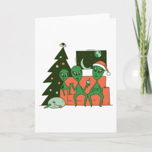 Cartão Natal Alien