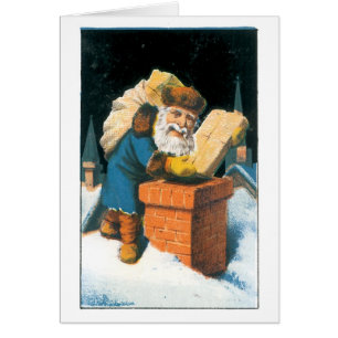 Cartão Natal antigo, Papais noeis