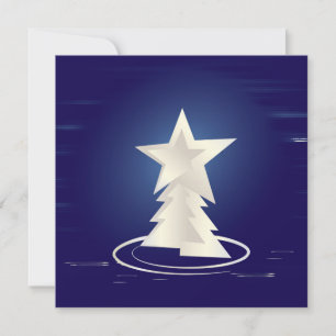 Cartão Natal branco