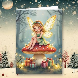 Cartão Natal cheio de Fantasia e Maravilha Poema de Fer