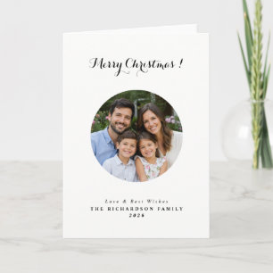 Cartão Natal com foto personalizada
