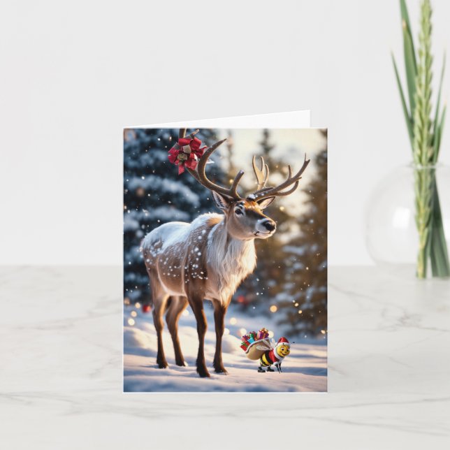 Cartão Natal da Abelha. (Frente)