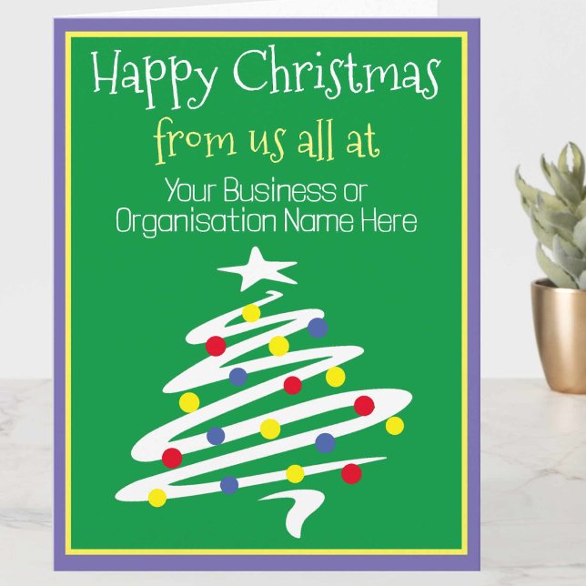 Cartão Natal da empresa (Criador carregado)