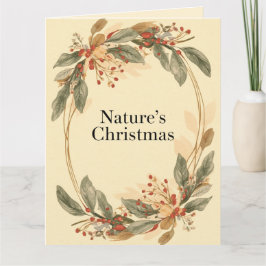 Cartão Natal da Natureza – Férias Botânicas Mínimas