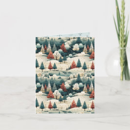 Cartão Natal da Paisagem do Estilo Moderno