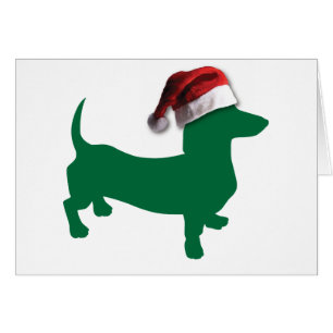 Cartão Natal Dachshund