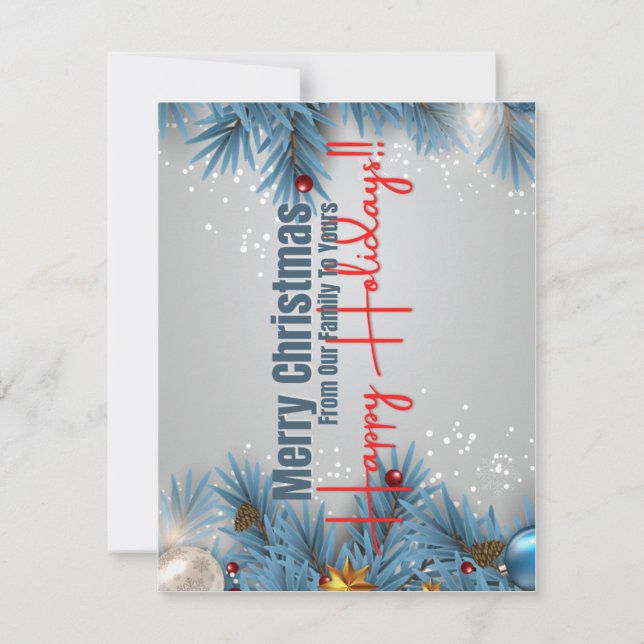 Cartão Natal de 5,5" x 4,25" (Frente)