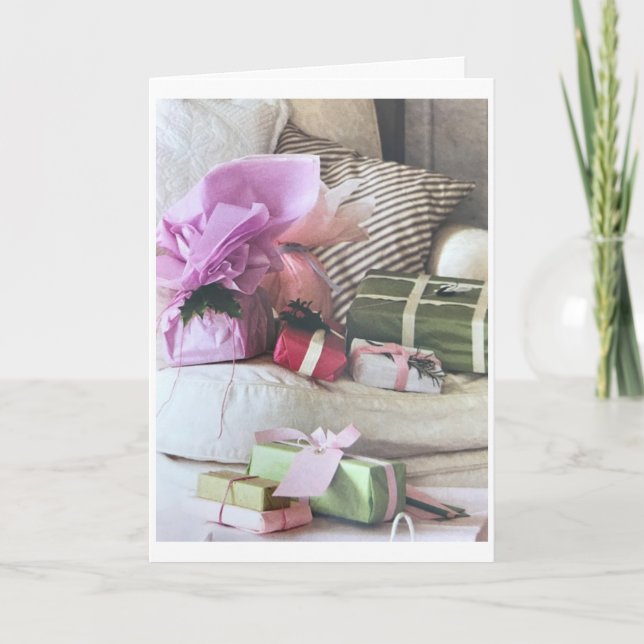 CARTÃO ***NATAL DE MERCADORIAS DA NOSSA FAMÍLIA PARA A SU (Frente)