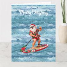 Natal de Paddleboarding Tropical Havaiano