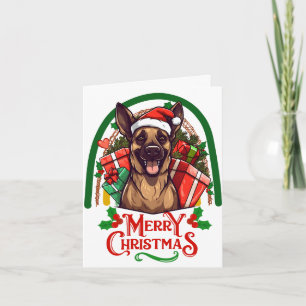 Cartão Natal de pastor alemão