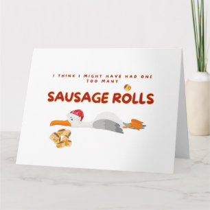 Cartão Natal de Seagull - Demasiados Rolos de Enchimento