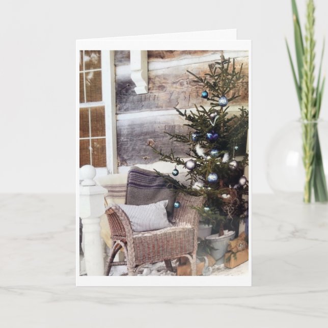 CARTÃO NATAL DESEJA FAMÍLIA, AMIGOS E FELICIDADE (Frente)