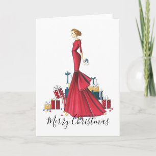 Cartão Natal Desenhado pela Moda "Um Conto de Natal"