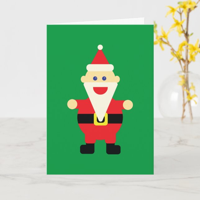 Cartão Natal Desenho Animado Diversão Fofo Festa Natalina (Flor Amarela)