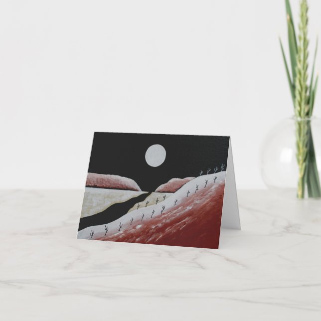 Cartão Natal do Desert Southwest Cactus Folk (Frente)