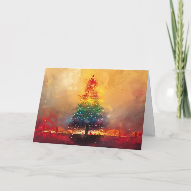 Cartão Natal do Espectro Festivo (Frente)