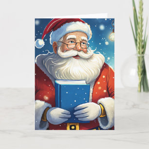Cartão Natal do Grande Livro de Santa