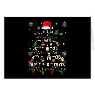 Cartão Natal do Professor de Ciência em Geometria