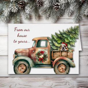 Cartão Natal do Truck Buldog