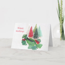 Cartão Natal do vidro do mar