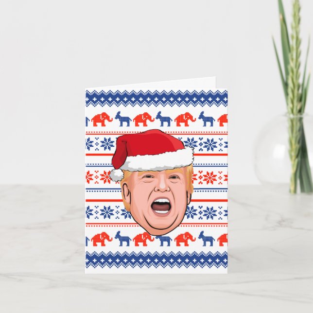 Cartão NATAL Donald Trump (Frente)
