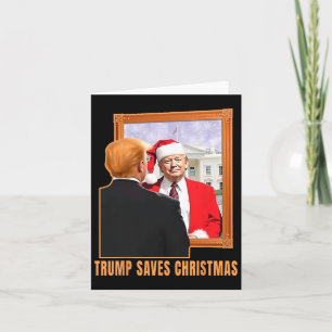 Cartão Natal Donald Trump Presidente 2024 Trump Saves