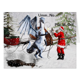 Cartão Natal dos dragões