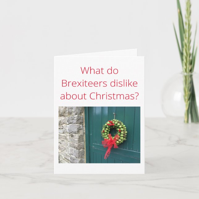 Cartão Natal em Bruxelas (Frente)