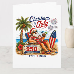 Cartão Natal em Julho 250 Anos de Praia da Liberdade Papa