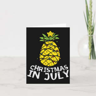 Cartão Natal Em Julho De Abacaxi Xmas Árvores De Verão Ho