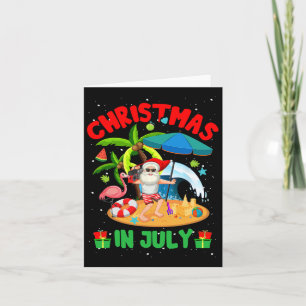 Cartão Natal Em Julho Engraçado Natal De Verão