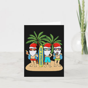 Cartão Natal Em Julho Férias De Gnomos Praia De Verão