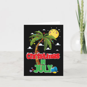 Cartão Natal Em Julho Férias De Verão Praia Natal Holid