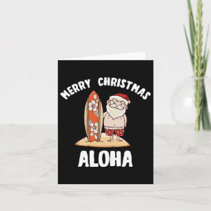 Cartão Natal Em Julho Papais noeis Aloha Hawaii Beach San