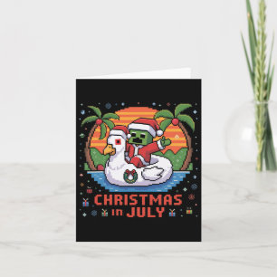 Cartão Natal Em Julho Papais noeis Engraçados Zombie Chic