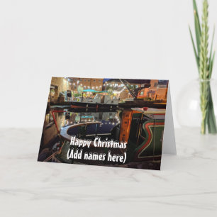 Cartão Natal em Narrowboat