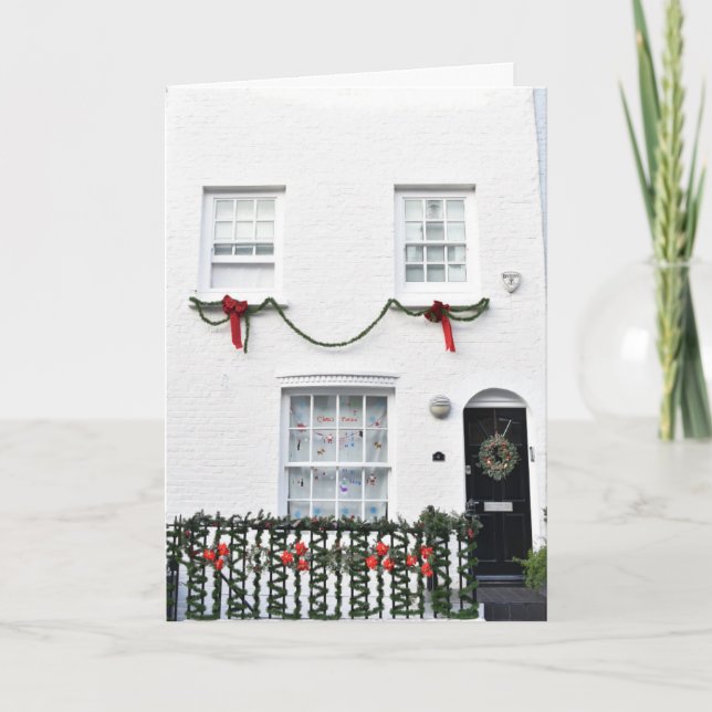 Cartão Natal em Notting Hill London Fotografia no Reino U (Frente)