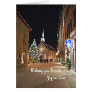 Cartão Natal em Quebec