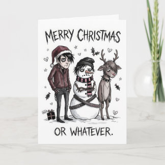 Cartão Natal Emo – Feliz Natal Ou O Que Seja