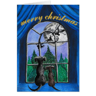 Cartão natal, "esperando papais noeis"