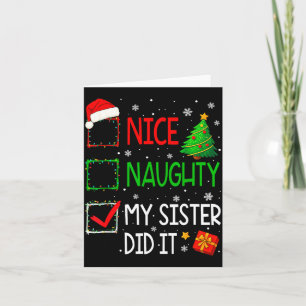 Cartão Natal Família Legal Travessa Minha Irmã Fez Isso P