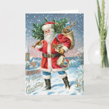 Natal Feliz Papai Noel Vintage