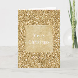 Cartão Natal Glitter Sparkle Dourado