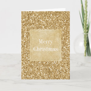 Cartão Natal Glitter Sparkle Dourado