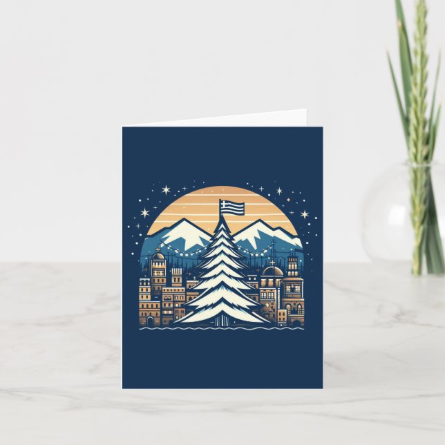 Cartão Natal grego (Frente)