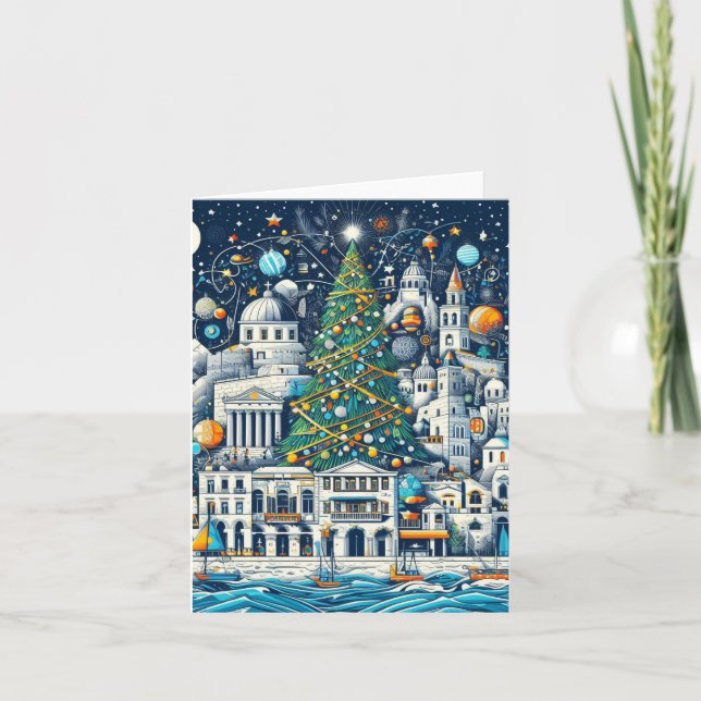 Cartão Natal grego (Frente)