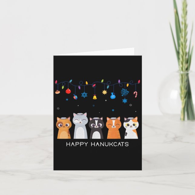 Cartão Natal Hanukkah Menorah Store Ugly Hanukkah Swe (Frente)