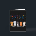 Cartão Natal Hanukkah Menorah Store Ugly Hanukkah Swe<br><div class="desc">Natal Hanukkah Menorah Loja Ugly Hanukkah Sweater Cat Chanukah Feliz Hanukcat Judeu</div>