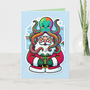 Cartão Natal Kraken 🎄🐙” “Enrolado para as Festas